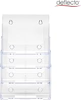 Deflecto 2 Pack A4 Portrait 4 Tier 4 Pocket Portfolio Multi-Pocket Display view 4