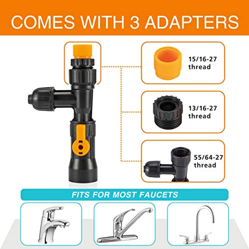 hygger BucketFree Aquarium Water Change Kit Fish Tank Auto Siphon Pump Gravel Cleaner Tube with