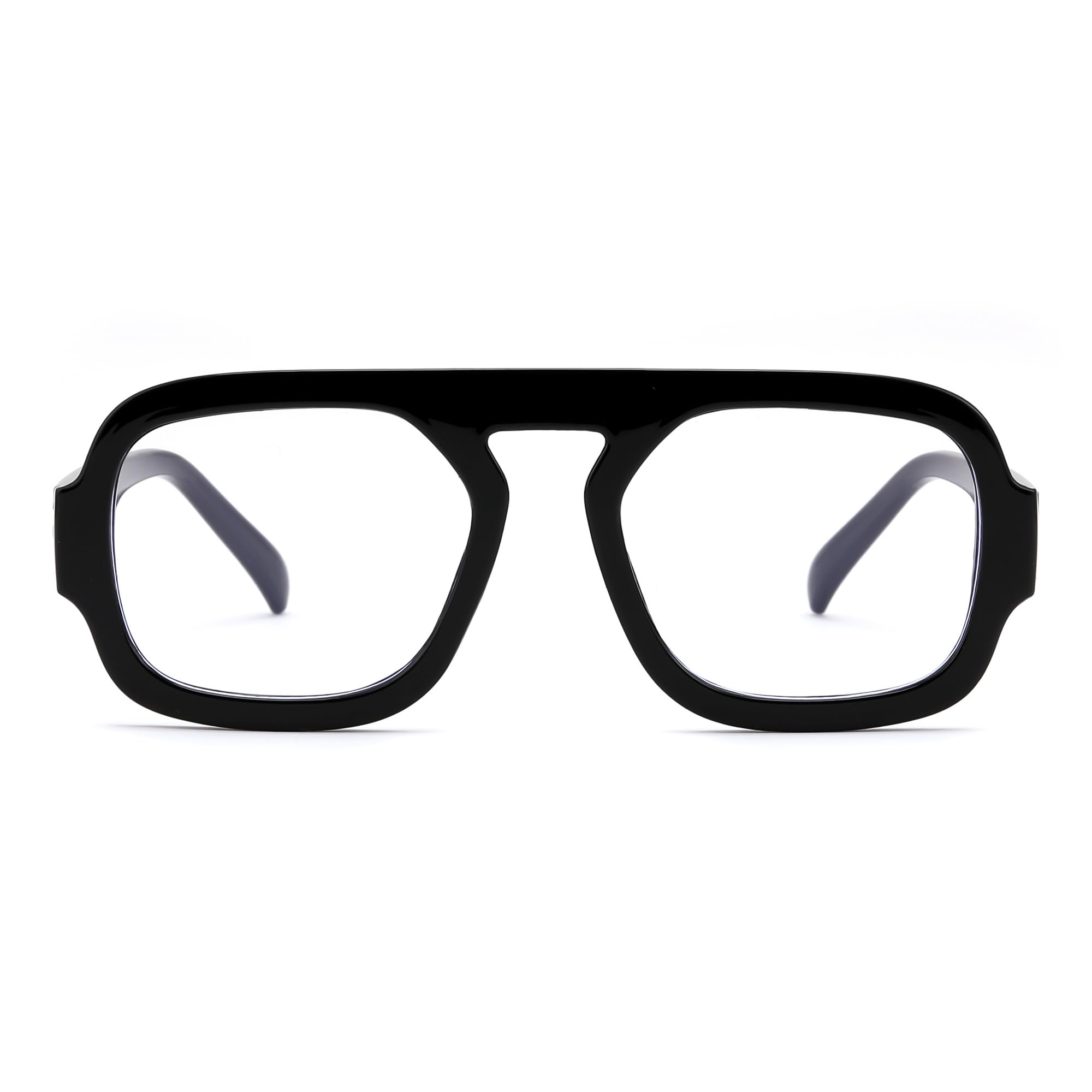 Photo 1 of FEISEDY Fashion Blue Light Blocking Glasses for Woman Men 70s Vintage Retro Square Frame Trendy Stylish Fake Eyeglasses for Daily Wear B0285