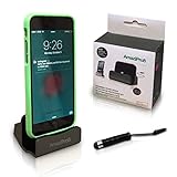 AmaziPro8 iPhone Charger Docking Station+ Stylus + Dust Plug + 5 ebooks, Best USB Lightning Cable, Charge Sync Stand, Cradle Charging Dock Stations for Apple 6 6s 6 Plus 6s plus 5 5S 5C