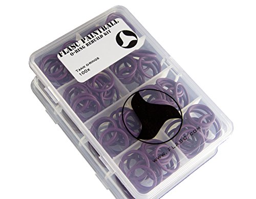 Flasc Paintball 100 Paintball Tank Orings CO2/HPA Purple Color Coded by