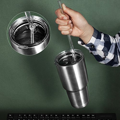 8 Piece Set For Yeti Straw 30 oz,No Leak Sliding Closure 100 Spill