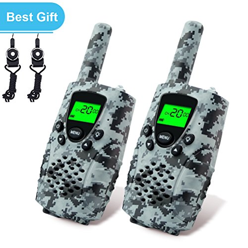 E-wor Walkie Talkies for Kids,22 Channels FRS/GMRS UHF Kids Walkie Talkies, 2 Way Radios 4 Miles Walkie Talkies Kids Toys with Flashlight-Best Gifts for Boys, 1 Pair,Camo Grey E-wor Walkie Talkies for Kids,22 Channels FRS/GMRS UHF Kids Walkie Talkies, 2 Way Radios 4 Miles Walkie Talkies Kids Toys with Flashlight-Best Gifts for Boys, 1 Pair,Camo Grey