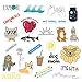 The Carefree Bee - 25 Vinyl Stickers for Water Bottles, Laptops (Series 6)