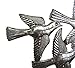 Flock of Hanging Birds, Metal Birds Decor, Wall Art from Haiti, Indoor Outdoor Nature Inspired Collection 15.5 x 12.5 Inches