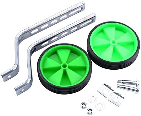 Mehome Training Wheels for 12- 20Inch single speed Kids Bike (Green)