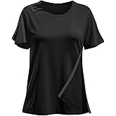 Post Shoulder Surgery Shirts for Women- Short Sleeve-Full Snap-Open Arm Shoulder Recovery Clothing Chemo Clothing