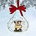 2014 Disney Mickey and Minnie Mouse Glass Sketchbook Christmas Ornament
