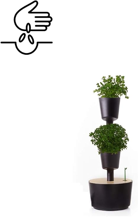 Citysens - Kit Huerto Urbano Vertical con Autorriego, Negro, 2 ...
