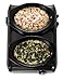 Crock-Pot SCCPMD1-CH Hook Up Connectable Entertaining System, Double Oval 1-quart, Metallic Charcoal