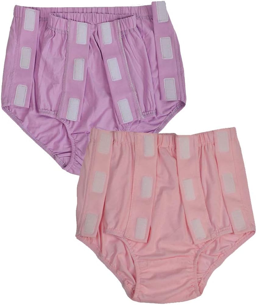 Womens Easy Adaptive Underwear Briefs, Magic Stick Closure, for