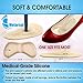 Metarsal Arch Support Cushions and Shoe Heels Grips—2-in-1 Strong Sticky Heels Cushion Pads and Arch Support for Feet—Versatile Function for Feet—Pack of Two (4)