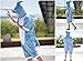 WOTOGOLD Animal Cosplay Costume Summer Adult  Shark Pajamas Short Sleeve,X-Large,Blue Summer