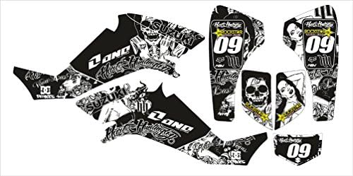 LTZ400 HH BLACK Customised Graphics Decal Sticker Kit LTZ 400
