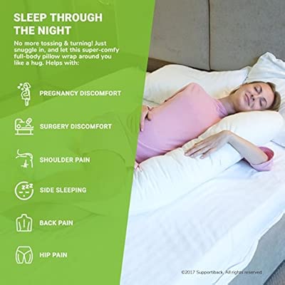 C Shaped Maternity Pillow Full Body Pillow For Adults With