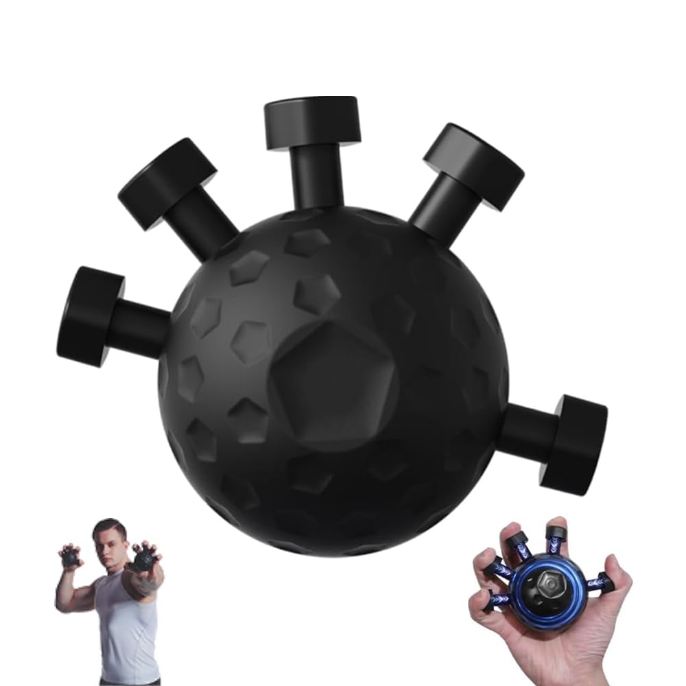 Photo 1 of Finger Grip Strengthener Finger Exerciser,Silicone Grip Strength Trainer,Finger Strengthener Tool, Adjustable Hand Grip Strengthener (Black)