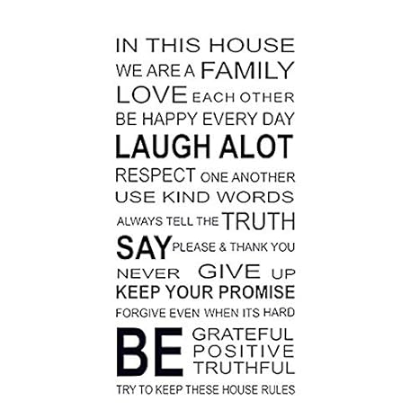 eDealMax Inglés Sentencias del patrón del hogar extraíble etiqueta de la pared del papel pintado de la decoración - - Amazon.com