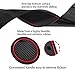 Auovo Anti-Dust Door Mats for Ford F150 SuperCrew 2019 2018 2017 2016 2015 Interior Accessories Door Compartment Mat Cup Holder Liners (Pack of 29) (Red)
