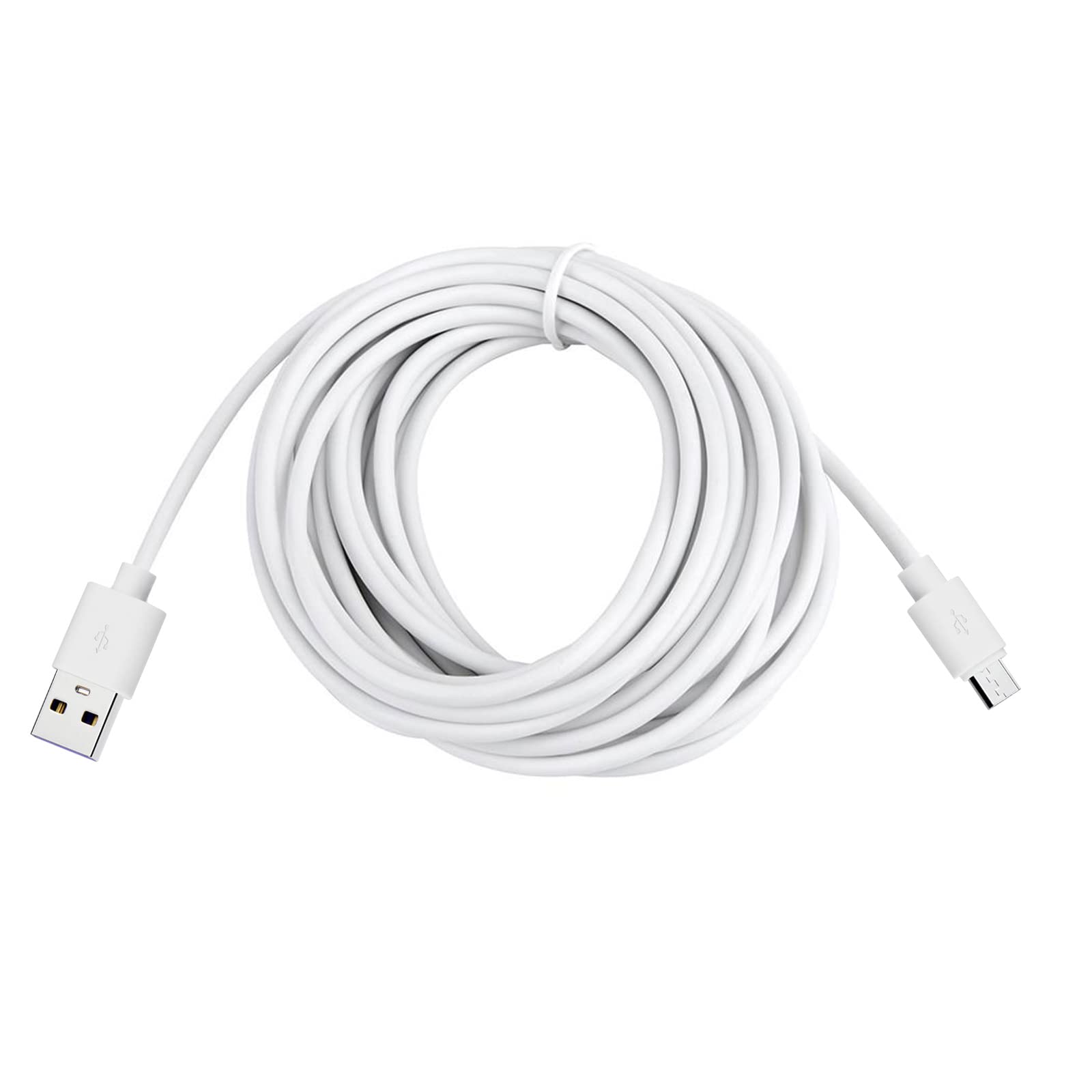 Photo 1 of Smays Micro USB Power Cable for Wyze Cam v3, Nest, Arlo Q, Blink, Ring Mini Cam, Yi Dome - 12ft Charger Cord