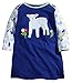 Fiream Little Girls Cotton Long Sleeve Cartoon Pattern Dress (S0089,18Months)