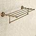 Hiendure™ Hotel Bathroom Towel Shelf, Antique Brass
