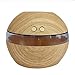 KOBWA Air Aroma Oil Diffuser LED Ultrasonic Essential Aromatherapy Mist Humidifier (Wood Grain)