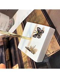 Pendientes chapados en oro de 18 quilates con circonita cúbica AAA 3D, diseño de mariposa, color verde y rosa