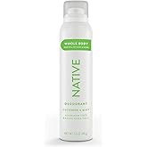 Native Whole Body Deodorant Spray, Cucumber & Mint, 72 Hour Odor Control, Aluminum Free, No Chemical Propellant, Contains Naturally Derived Ingredients, 3.5 oz