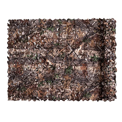 Sensong Camo Netting, Bulk Roll Camouflage Netting 190T Tree Camo 5 x 20 ft, Military Hunting Mesh Nets Free Cutting for Hunting Blind Sunshade Shooting Theme Party Decoration