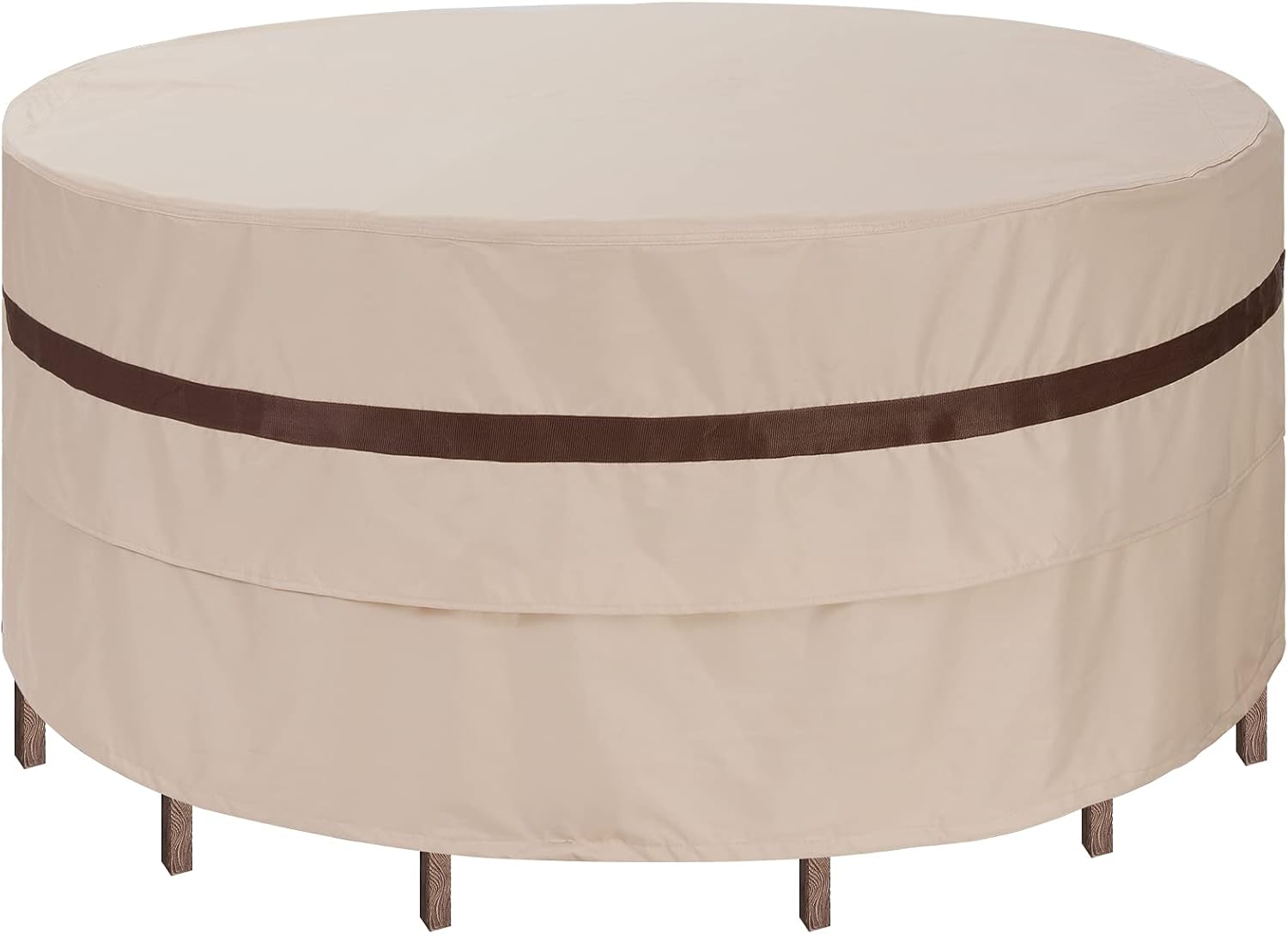 Round Patio Table Cover 76'' Dia Waterproof Patio Furniture Set Covers 30''h Outdoor Lawn Table and Chair Covers