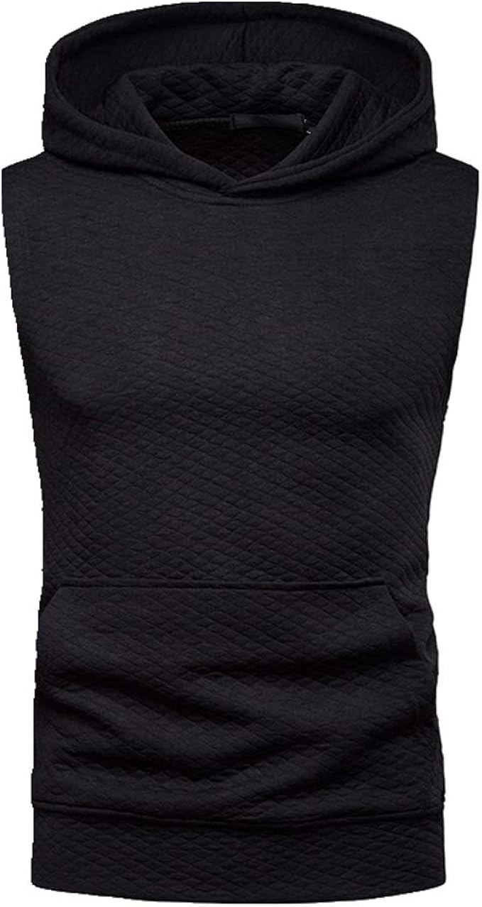 Spring New Men's Solid Hooded Tank top Amazon.co.uk Clothing