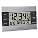 La Crosse Technology 617-1280 Atomic Digital Alarm Clock, Silver