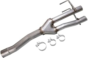 Floshine 409 Stainless Steel Two Chamber Exhaust Muffler Kit, 3''Inlet/2.25'' Outlet,Direct Fit Exhaust 2009-2018 Ram 1500 (Y-body)