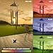 Sorbus Wind Chimes Solar Powered Color Changing LED Glass Ball, Great for Patio, Lawn, Garden, and Terrace - Musical Wind Chime Outdoor Home Decoration