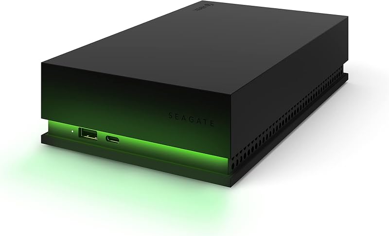 Seagate Game Drive Hub 8TB External Desktop Drive USB 3.2 Dual USB-C USB-A RGB