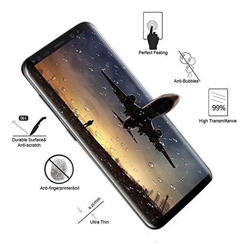 2-Pack] Galaxy S8 Plus,Wtbone Tempered Glass Screen Protector [No