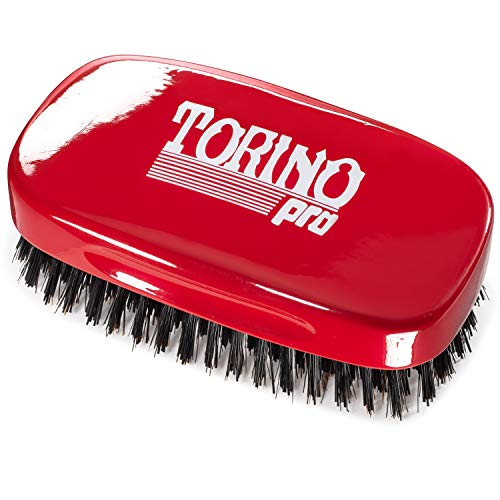 Brush King Torino Pro Hard 7-reihige Handflächenbürste von Brush King – #1900 – Harte 360 Wellenbürste – ideal für grobes Haar – für 360 Wellen