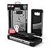 ZIZO Bolt Series for Samsung Galaxy S8 Case Military Grade Drop Tested with Tempered Glass Screen Protector, Holster Gray Black