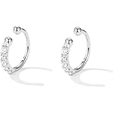 SLUYNZ Sterling Silver No Piercing Earrings Cuff for Women Cartilage Earrings Helix Earrings