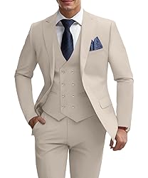 Mens Slim Fit Suits Wedding 3 Piece Suit Set