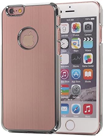 iPhone 6S Plus Case, oneCase™ Rose Gold Luxury Chrome Aluminum Coating Hybrid Hard Case Cover With PC Bumper for Apple iPhone 6 Plus / 6S Plus 5.5 inch (Rose Gold)