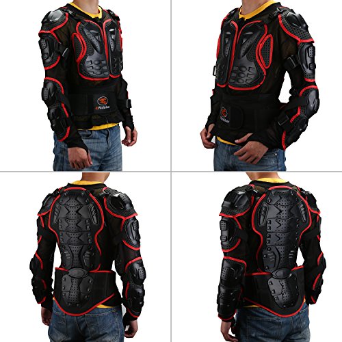 Ridbiker Motorcycle Full Body Armor Protector Removable Racing Jacket