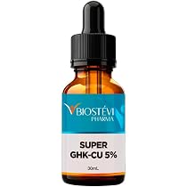ghk cu topico Sérum Super GHK-CU (Copper Peptídeos) 5% 30ml Uso Tópico Biostévi