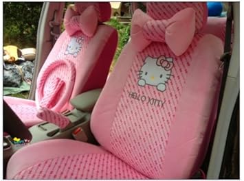 Amazon.com: 18pcs HelloKitty coche retrovisor sillín ...