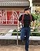 Bundle Monster 4pc Unisex Mens Suspender - Light Stripe Design X-Back Adjustable Clip