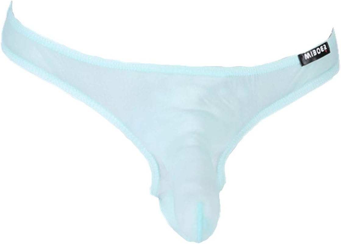 AILNT Men Bikini Elephant Nose Long Bulge Pouch Boxer Briefs G-Strings & Thongs
