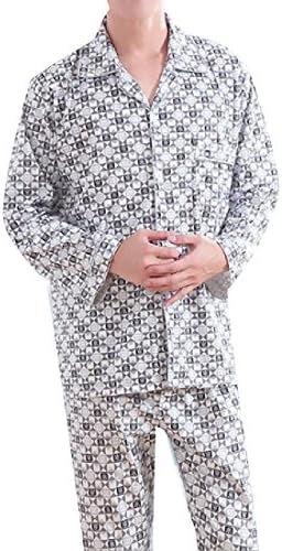 LinkShowMen LinkShow Men's Floral Print Classic Slim Casual Pajama Lounge Set 5 XL