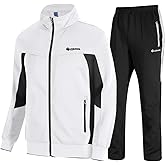 TBMPOY Men's Tracksuits Sweatsuits for Men Sweat Track Suits 2 Piece Casual Athletic Jogging Warm Up Full Zip Sets