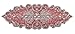 Linen Clubs Hand Made Beaded Table Runner - 13X36 Inch in Mini Paisley Design Teal Silver Gold, Skillfully Designed by Indian Artisans Home Decor Mat for All Occasions, Christmas/New Year Decor