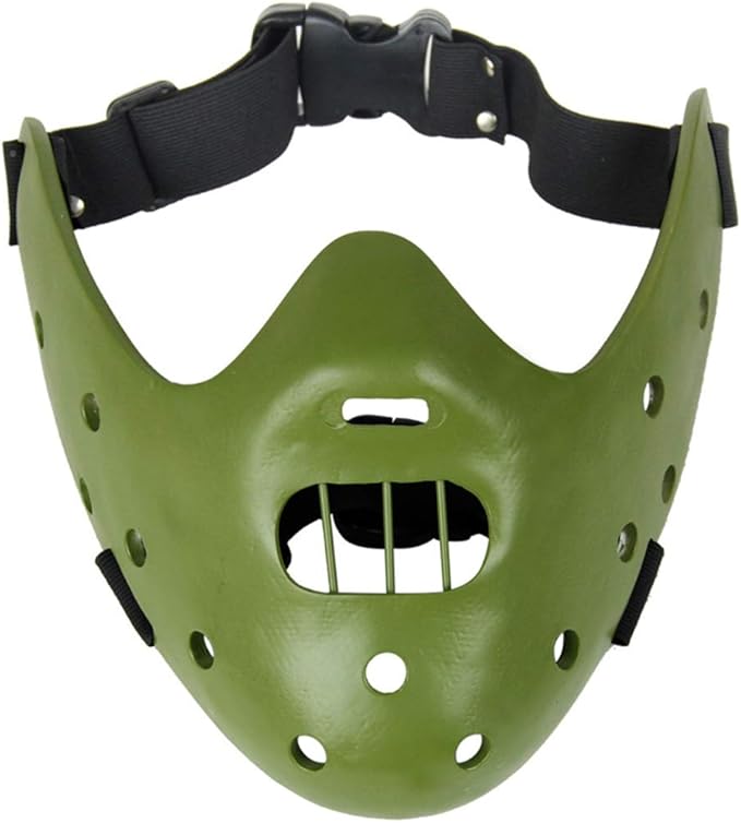The Silence of The Lambs Hannibal Lecter Resin Masks Masquerade Halloween Party Props Half Face